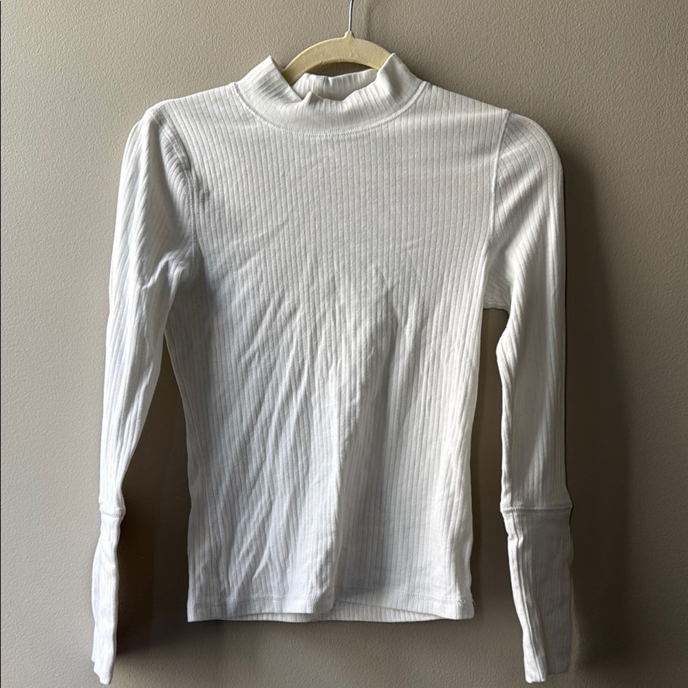 Free People - ribbed mock neck long sleeve